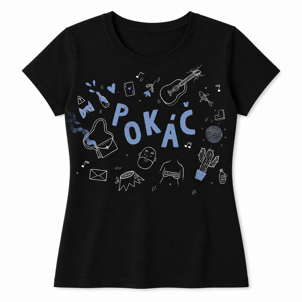 Triko Pokáč černé dámské