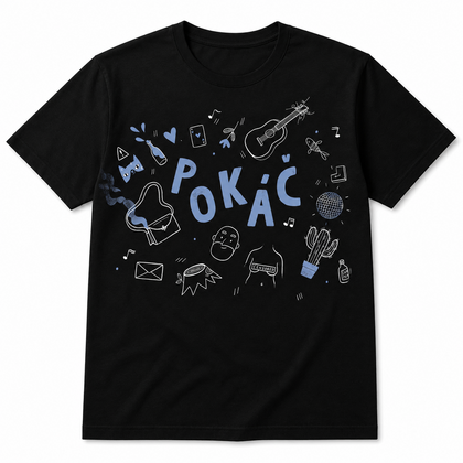 Triko Pokáč černé pánské